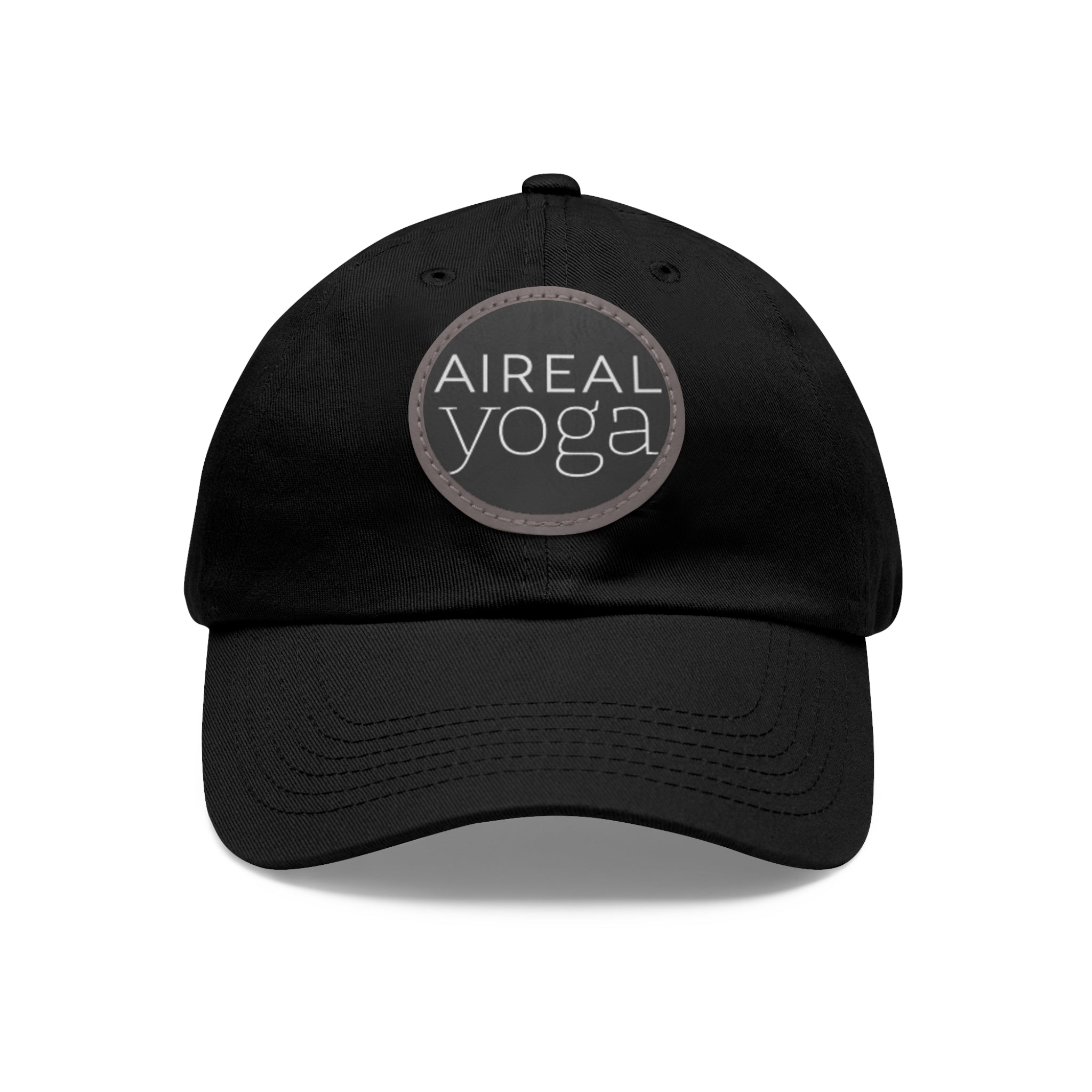 AIREAL Yoga patch hat | Dad Hat with Round Leather Patch