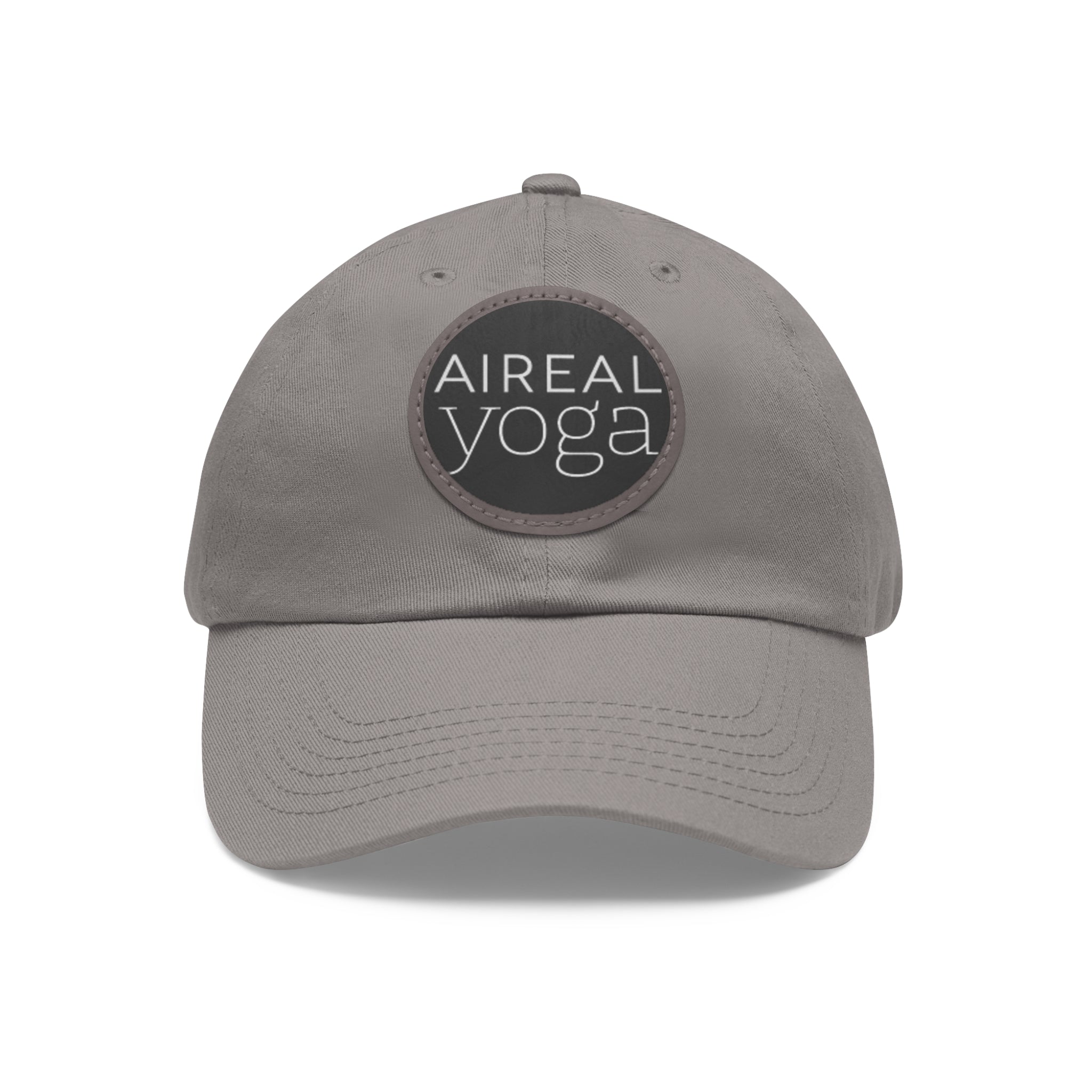 AIREAL Yoga patch hat | Dad Hat with Round Leather Patch