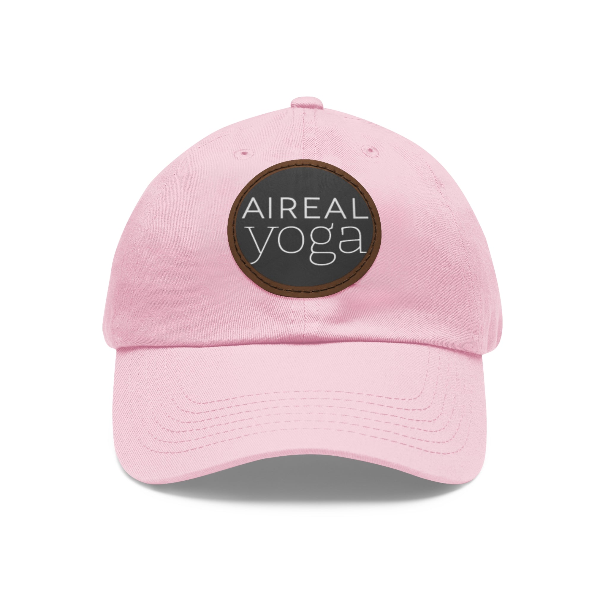 AIREAL Yoga patch hat | Dad Hat with Round Leather Patch