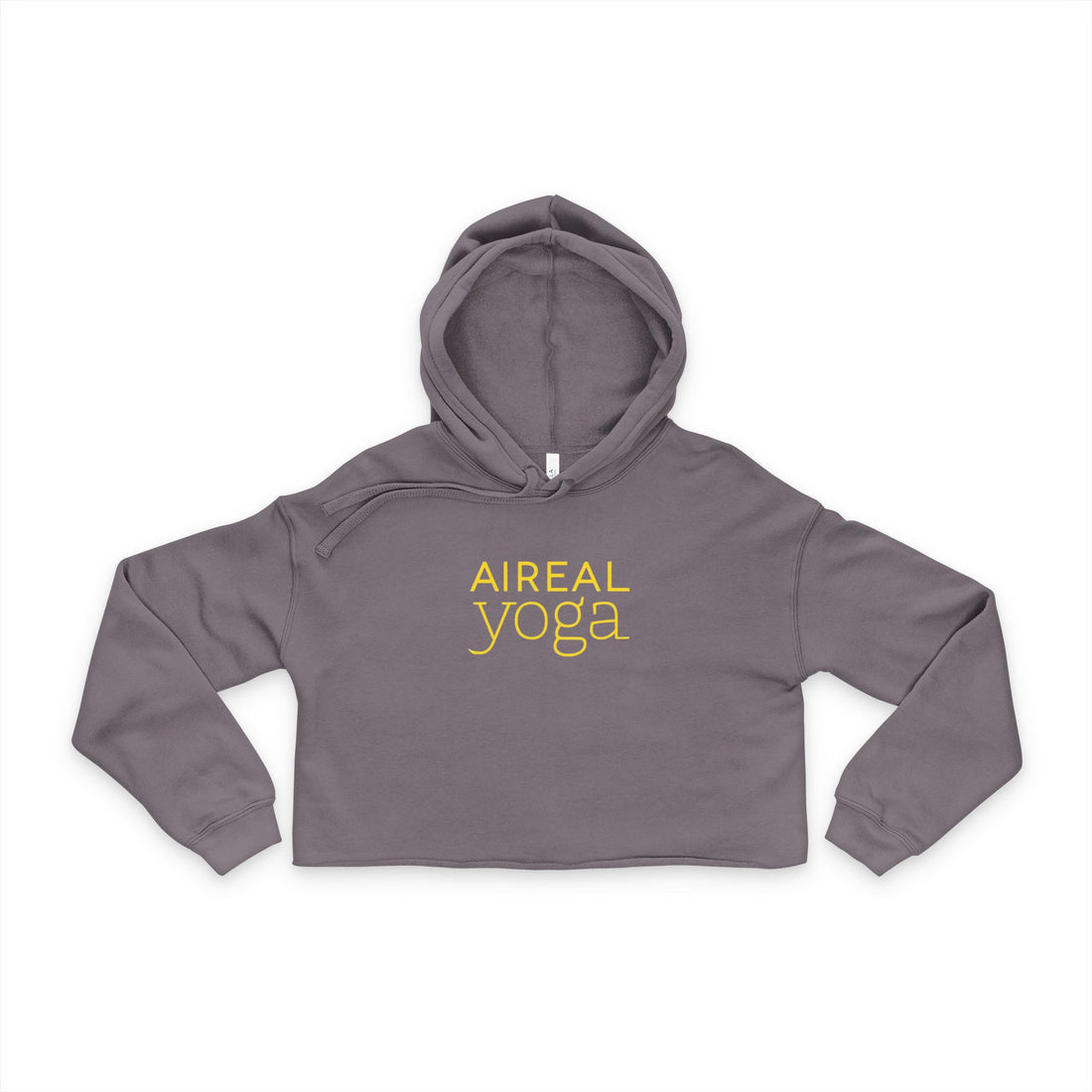 Aerial Yoga Cropped Hoodie | with gold logo on back