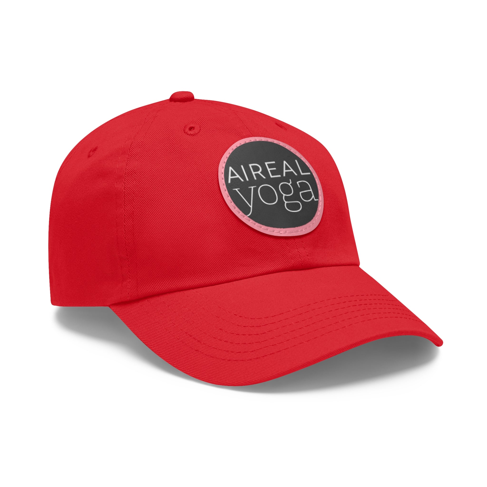 AIREAL Yoga patch hat | Dad Hat with Round Leather Patch