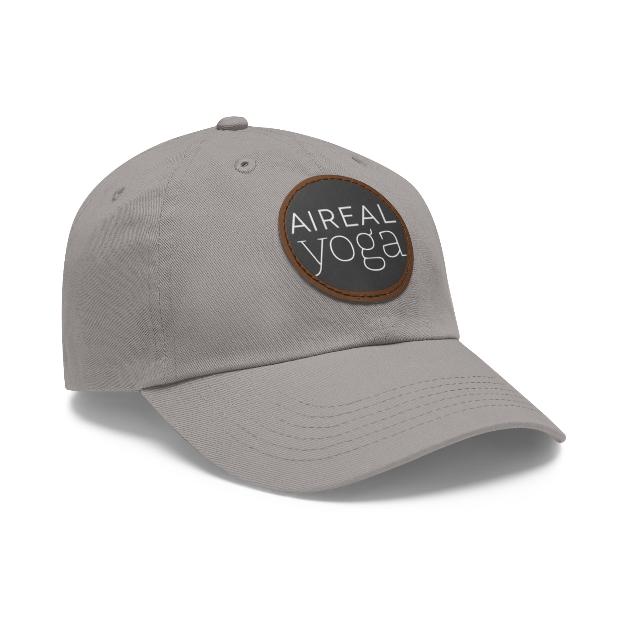 AIREAL Yoga patch hat | Dad Hat with Round Leather Patch