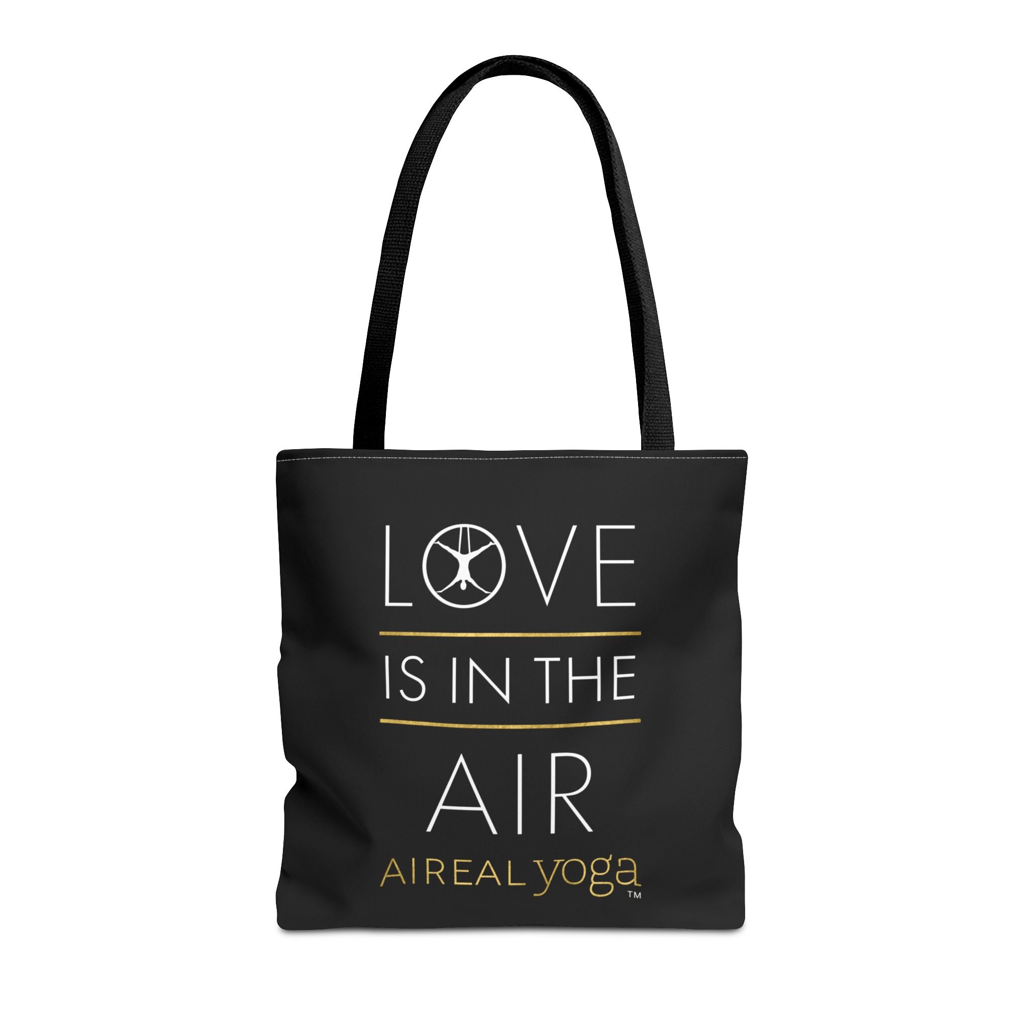 Love Is In The Air Tote Bag | Aerial Yoga Typography Tote