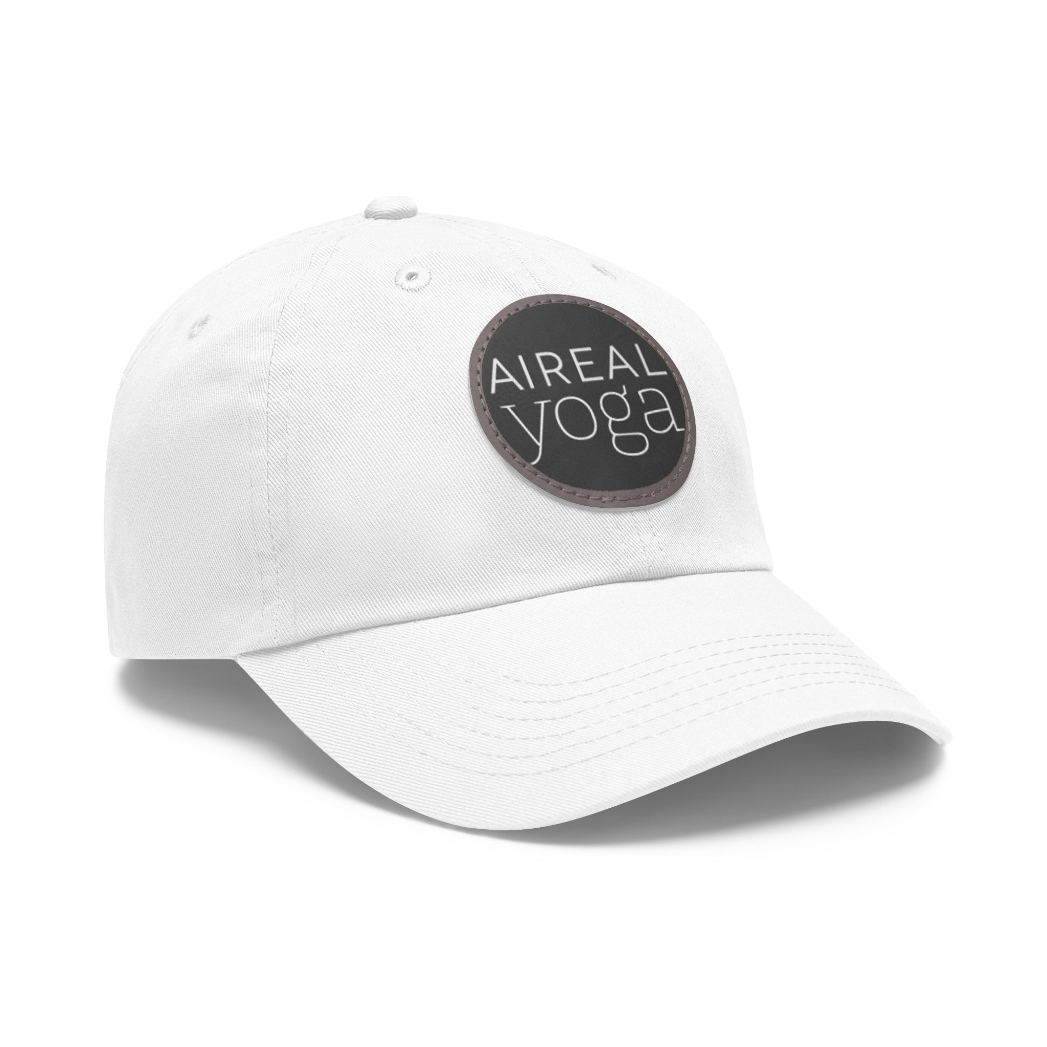 AIREAL Yoga patch hat | Dad Hat with Round Leather Patch