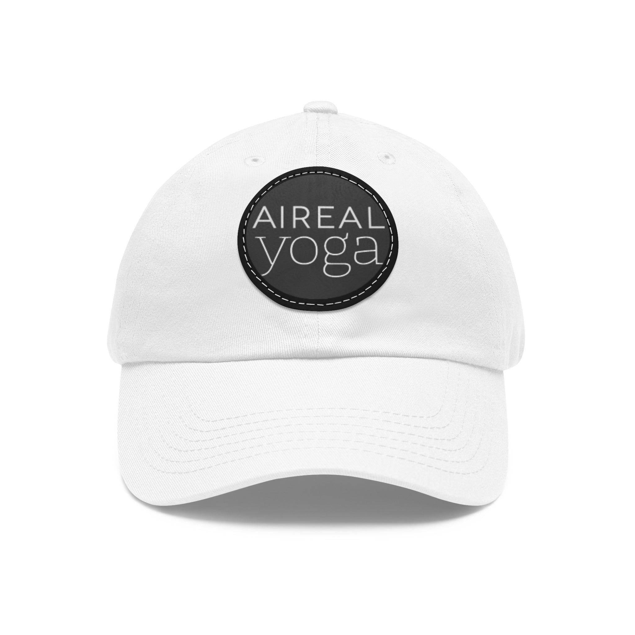 AIREAL Yoga patch hat | Dad Hat with Round Leather Patch
