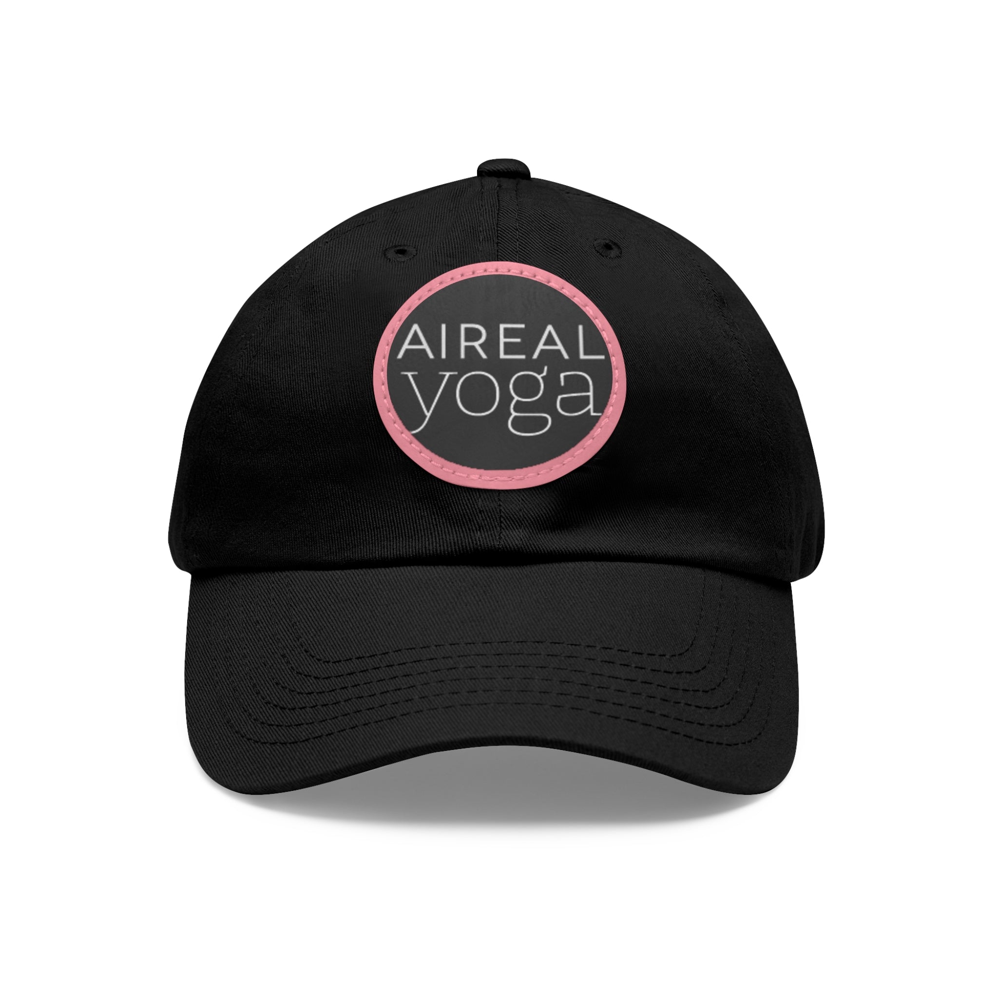 AIREAL Yoga patch hat | Dad Hat with Round Leather Patch