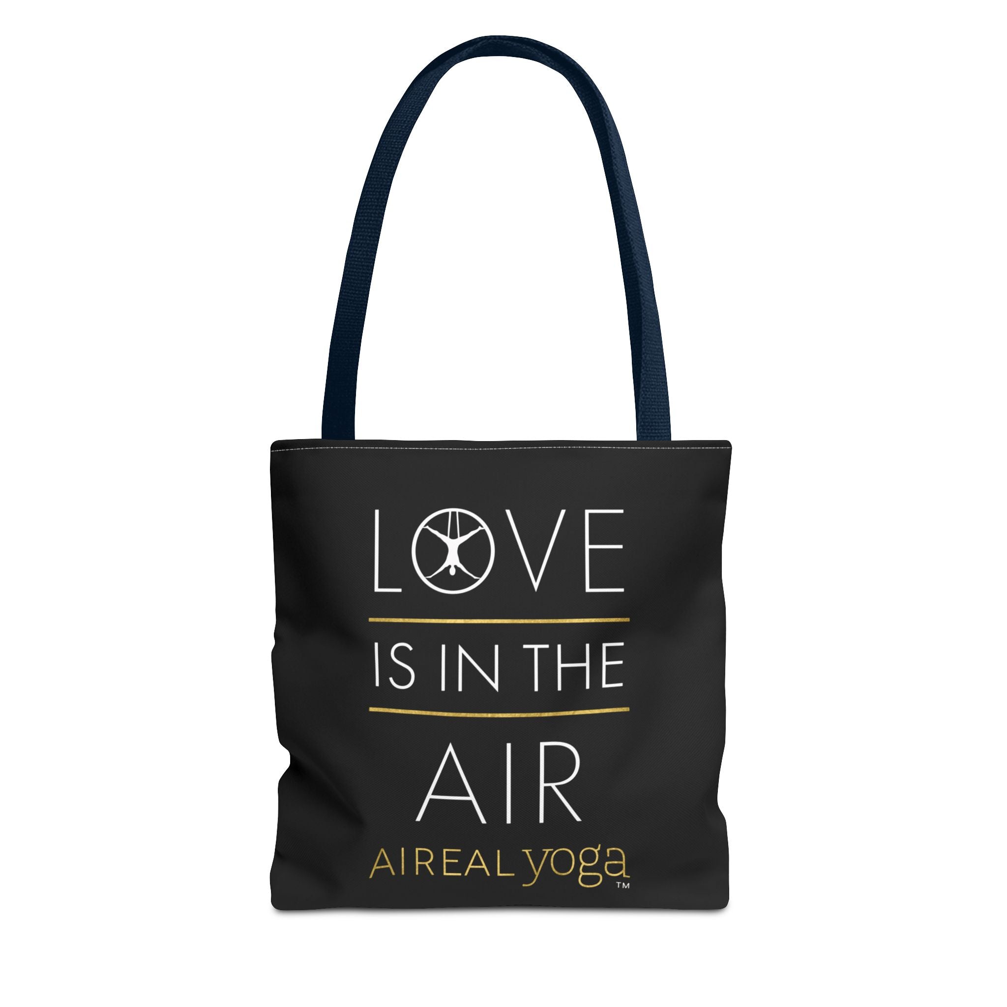 Love Is In The Air Tote Bag | Aerial Yoga Typography Tote