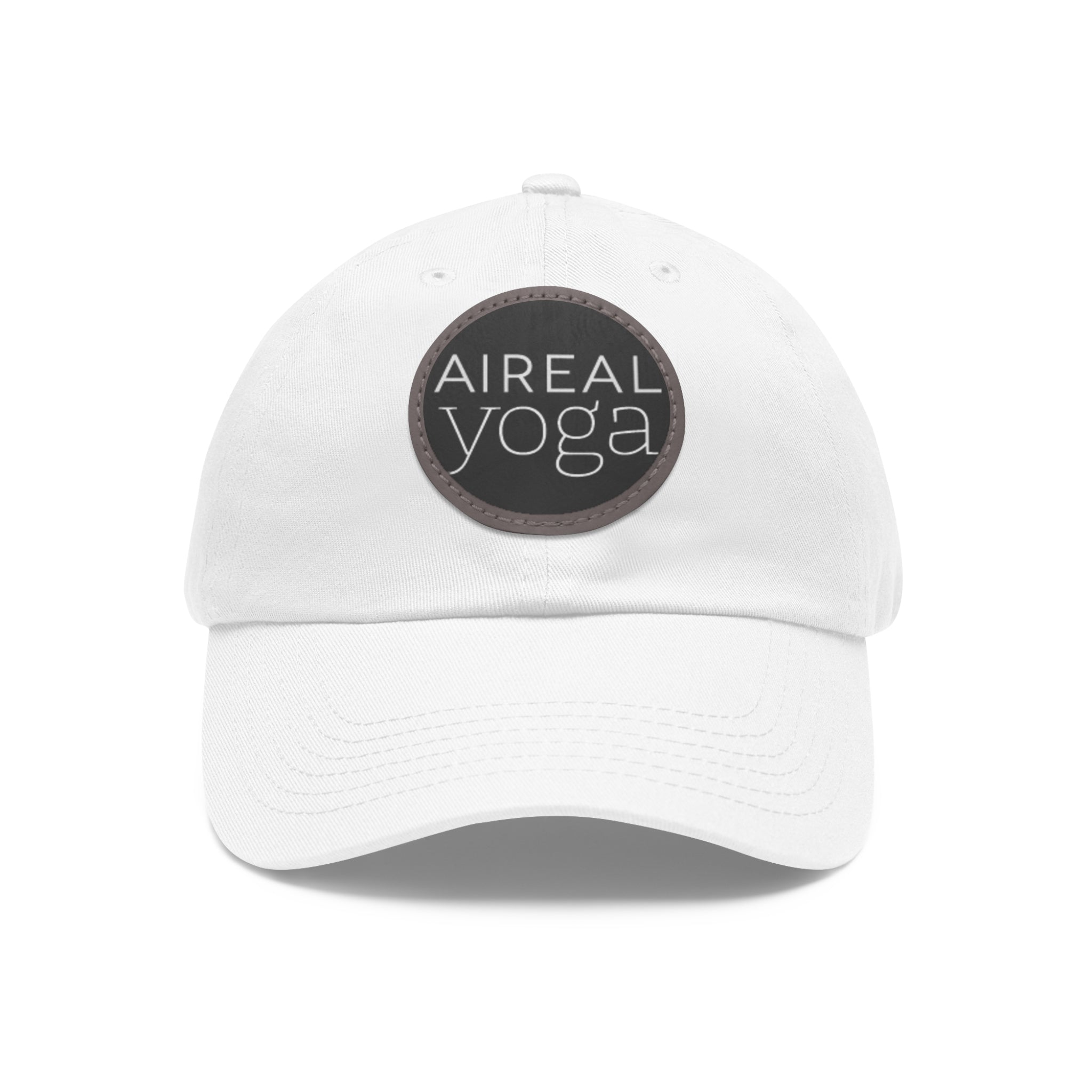 AIREAL Yoga patch hat | Dad Hat with Round Leather Patch