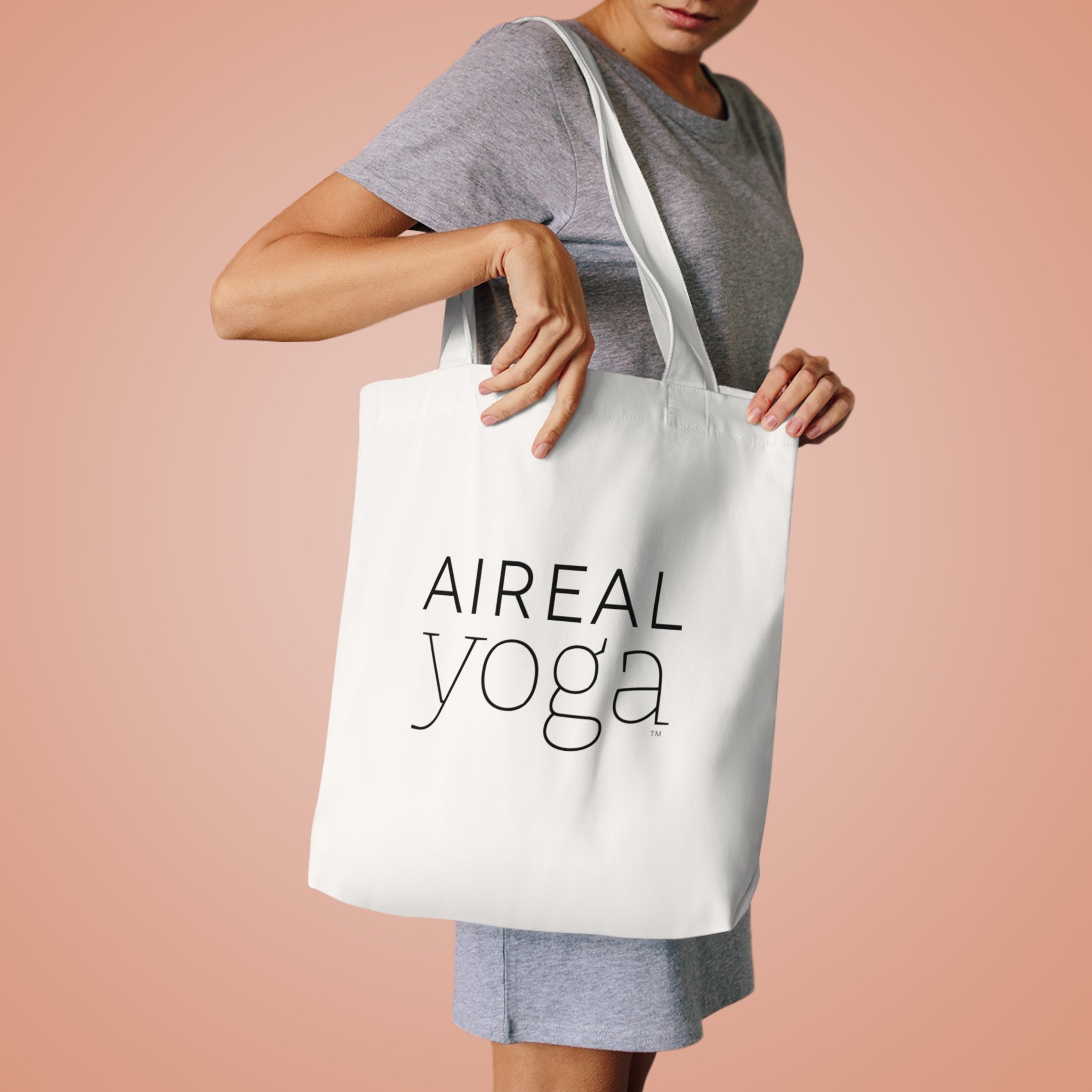 Aerial Yoga Silhouette Tote Bag | Aerialist Canvas Yoga Tote