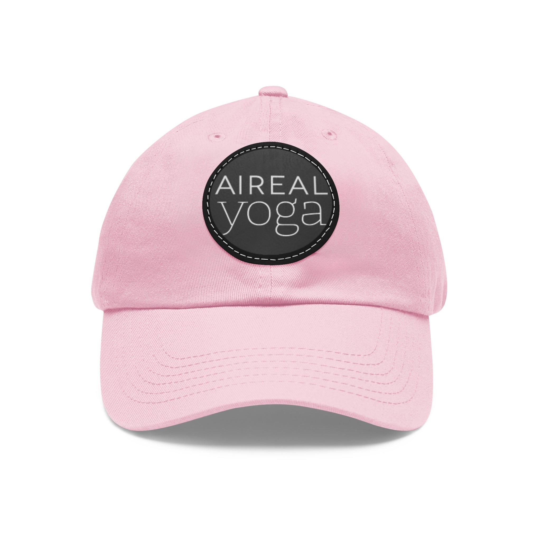 AIREAL Yoga patch hat | Dad Hat with Round Leather Patch