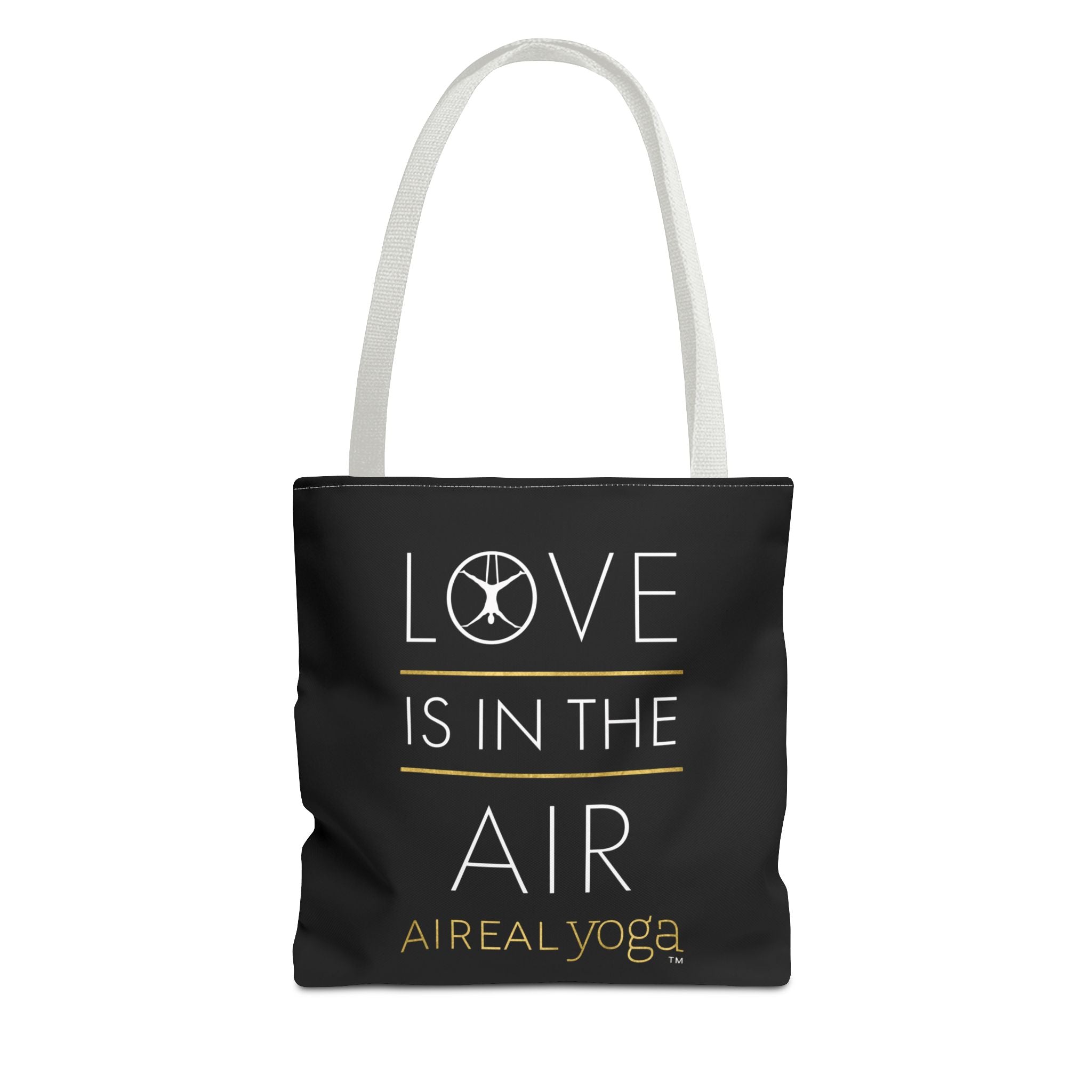 Love Is In The Air Tote Bag | Aerial Yoga Typography Tote