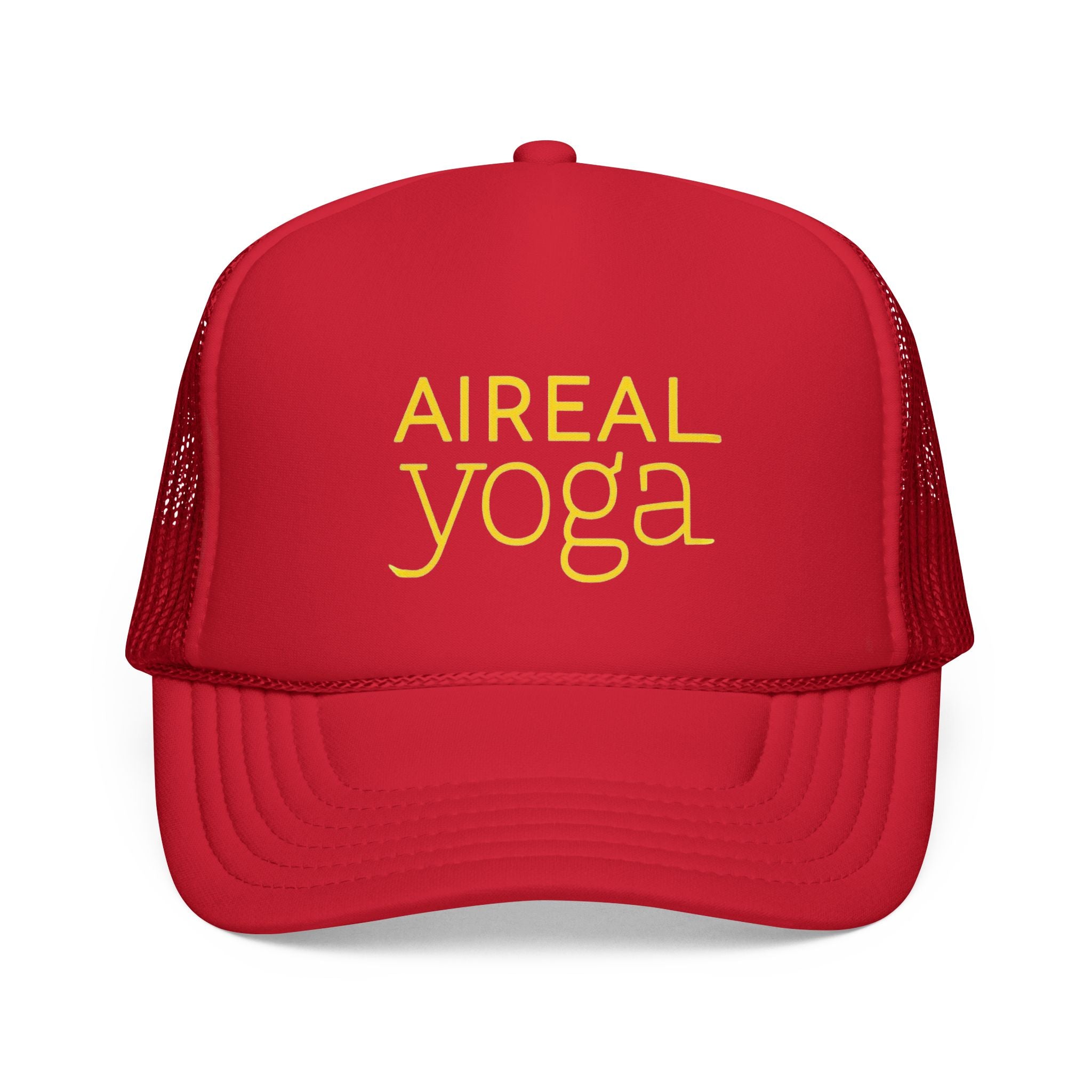 Aireal Yoga Trucker Cap | Embroidered Yoga Hat