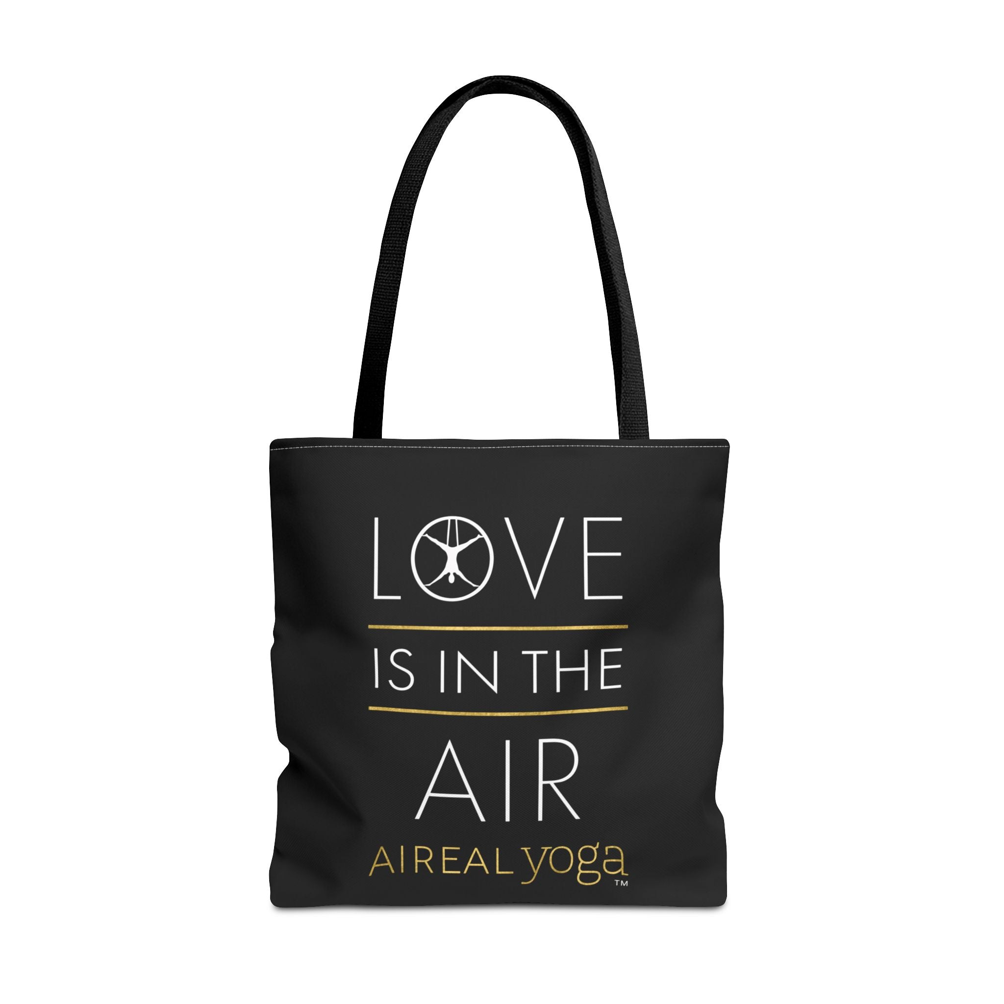 Love Is In The Air Tote Bag | Aerial Yoga Typography Tote