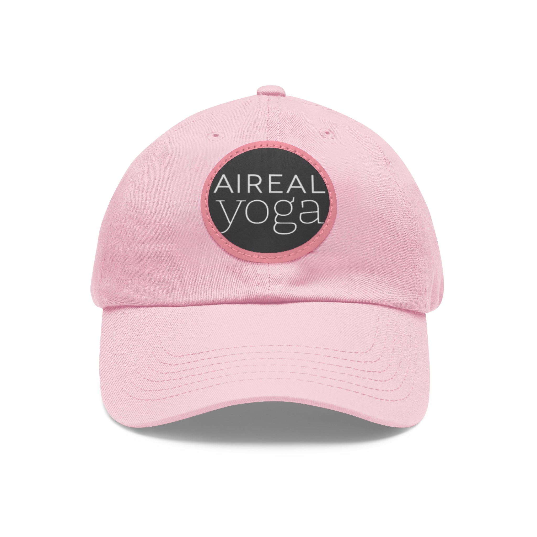 AIREAL Yoga patch hat | Dad Hat with Round Leather Patch