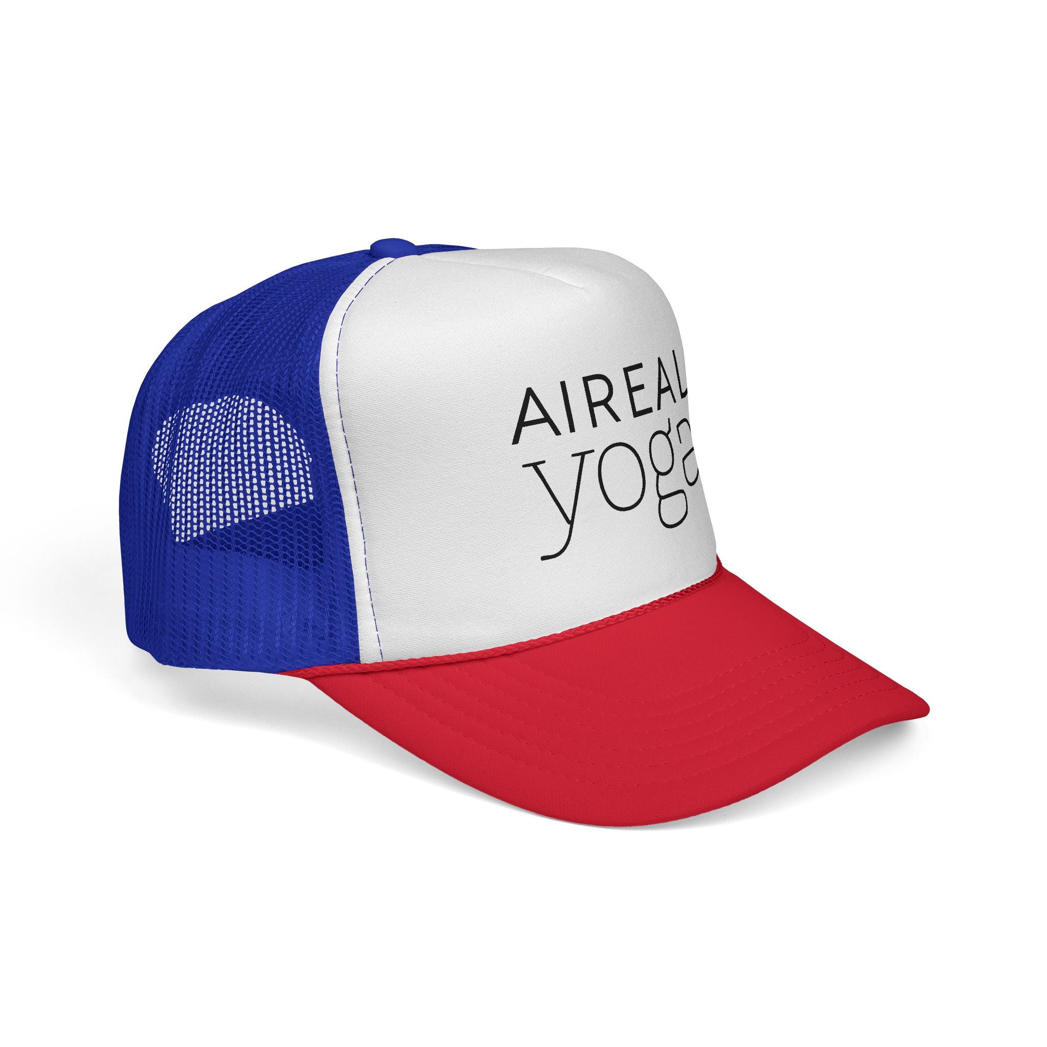 AIREAL yoga Trucker Cap | Embroidered Mesh Hat, Fitness Activewear