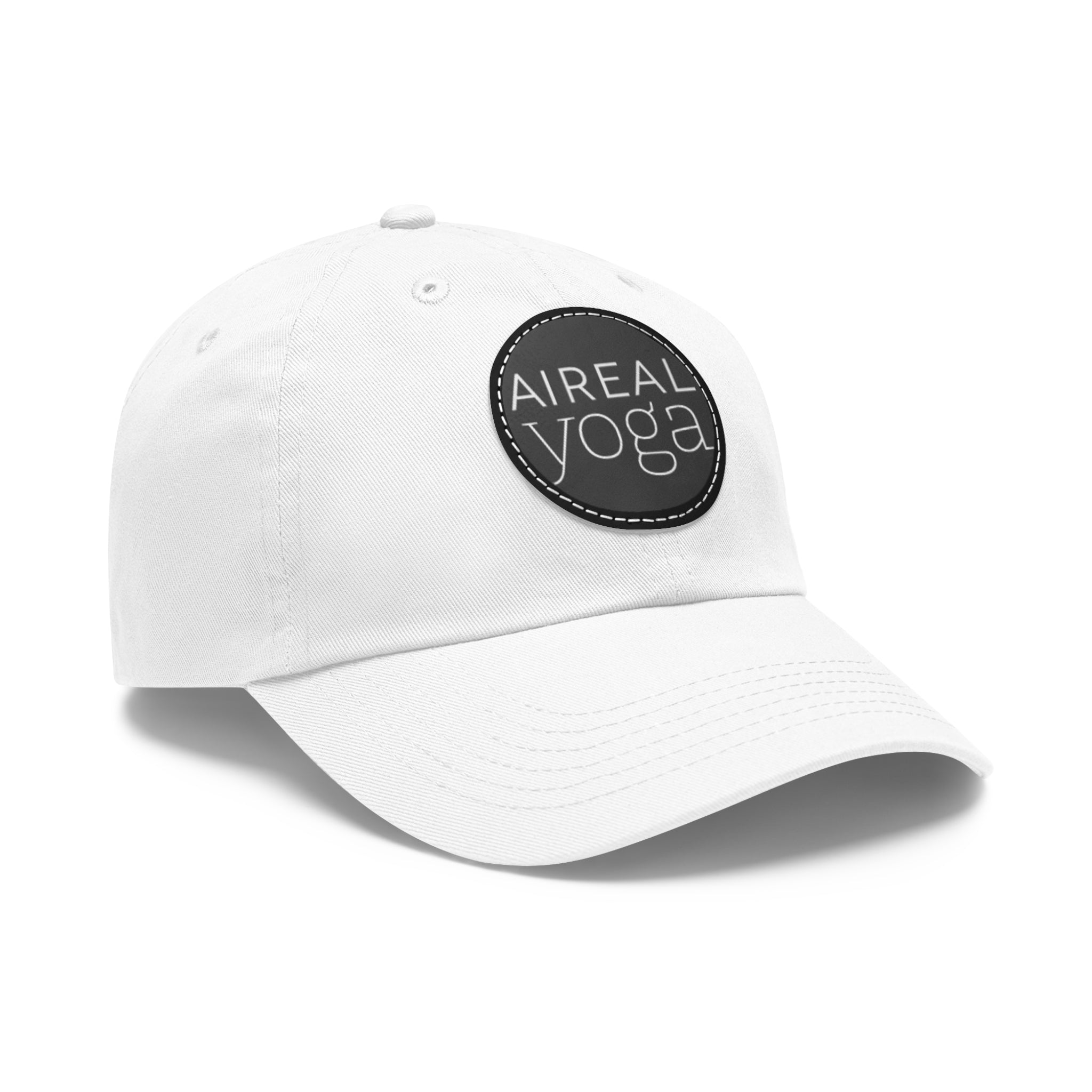 AIREAL Yoga patch hat | Dad Hat with Round Leather Patch