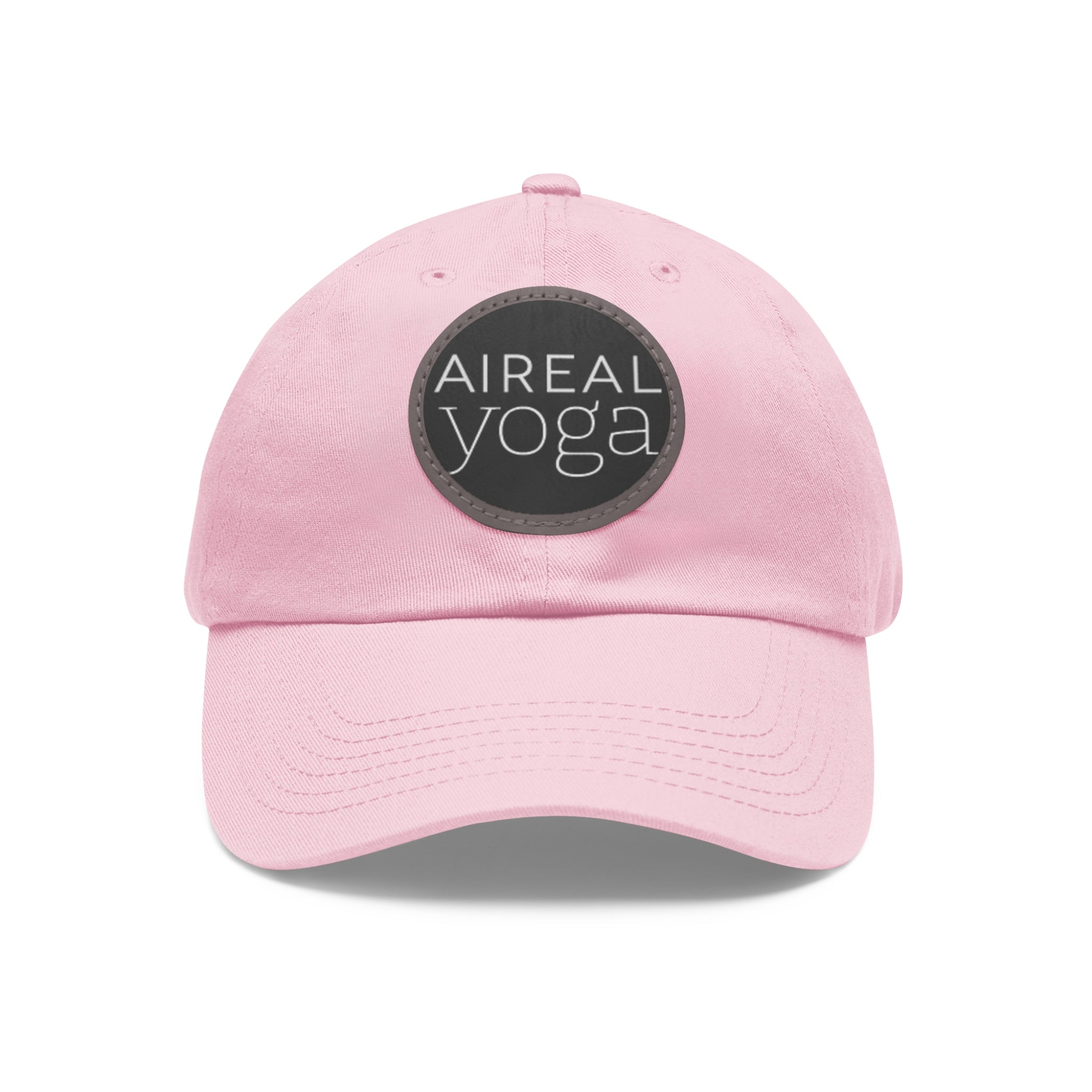 AIREAL Yoga patch hat | Dad Hat with Round Leather Patch