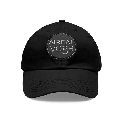 AIREAL Yoga patch hat | Dad Hat with Round Leather Patch