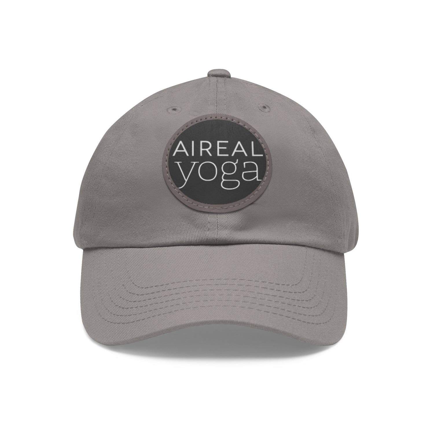 AIREAL Yoga patch hat | Dad Hat with Round Leather Patch