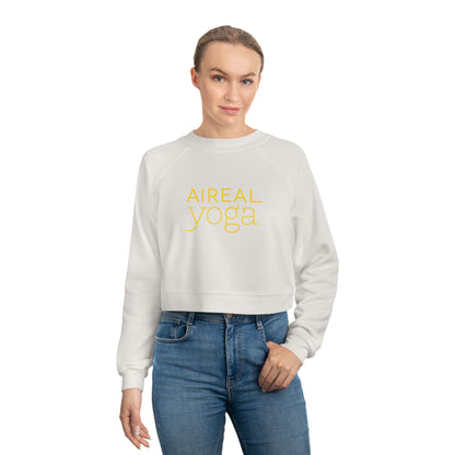 Aireal Yoga logo Cropped Pullover | aerial silks yoga sweatshirt