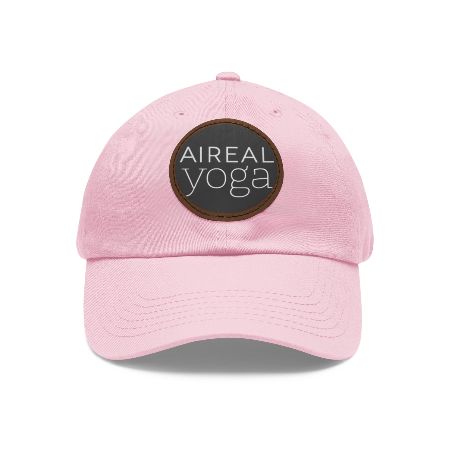 AIREAL Yoga patch hat | Dad Hat with Round Leather Patch