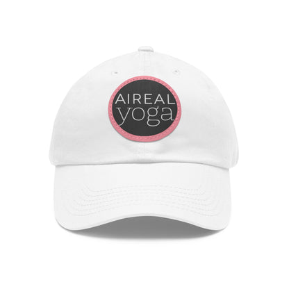 AIREAL Yoga patch hat | Dad Hat with Round Leather Patch