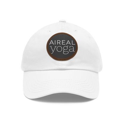 AIREAL Yoga patch hat | Dad Hat with Round Leather Patch