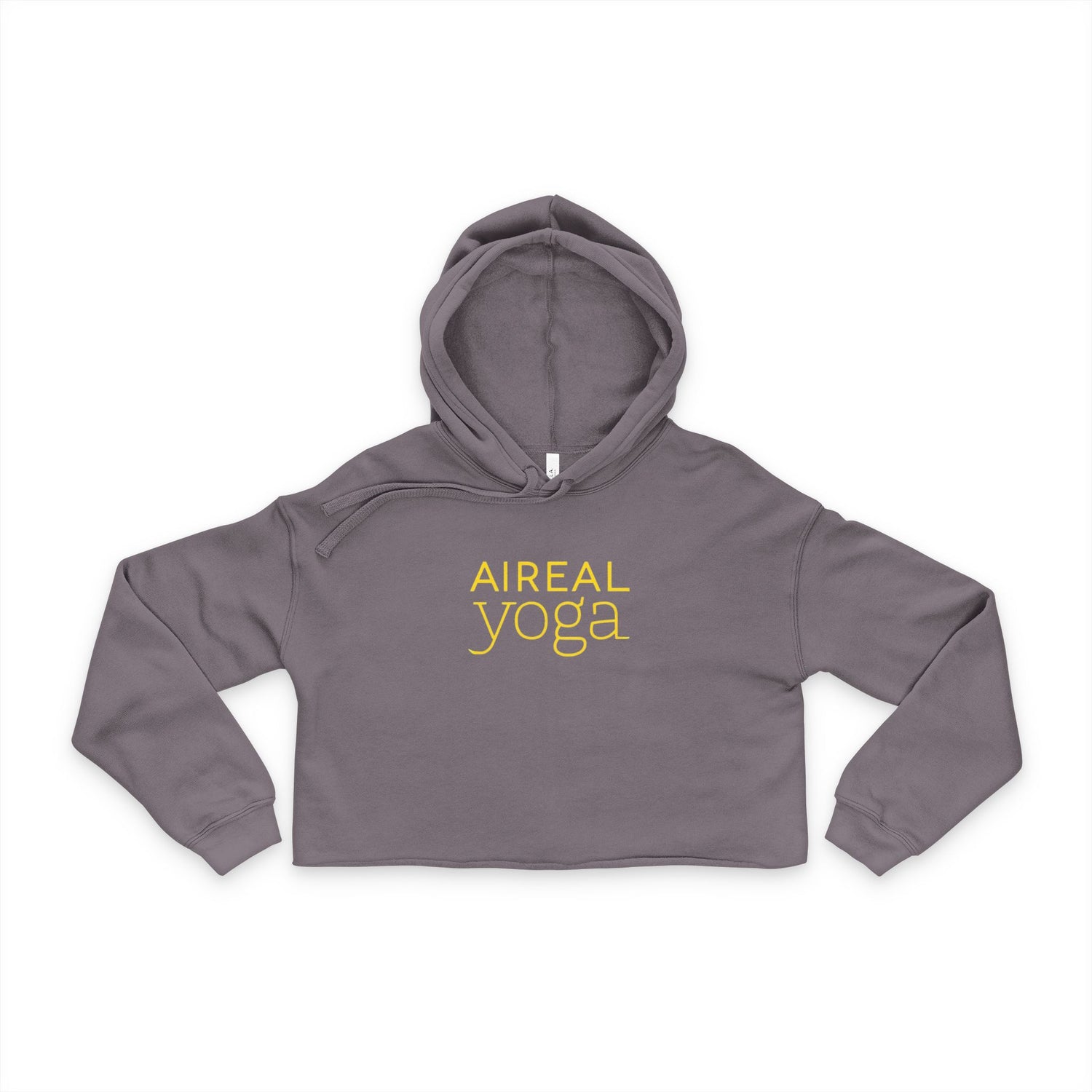 Aerial Yoga Cropped Hoodie | with gold logo on back