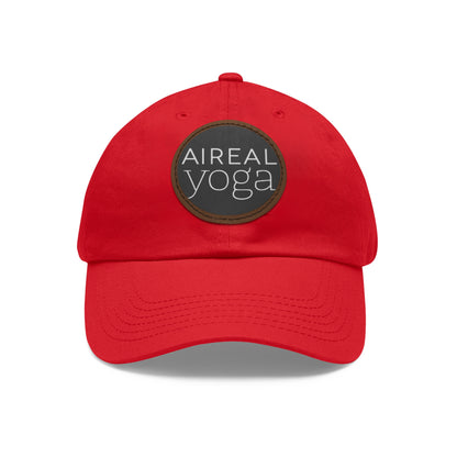 AIREAL Yoga patch hat | Dad Hat with Round Leather Patch