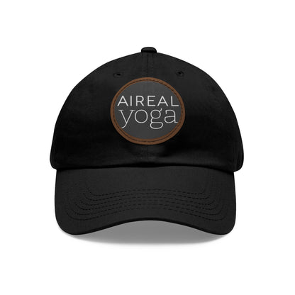 AIREAL Yoga patch hat | Dad Hat with Round Leather Patch
