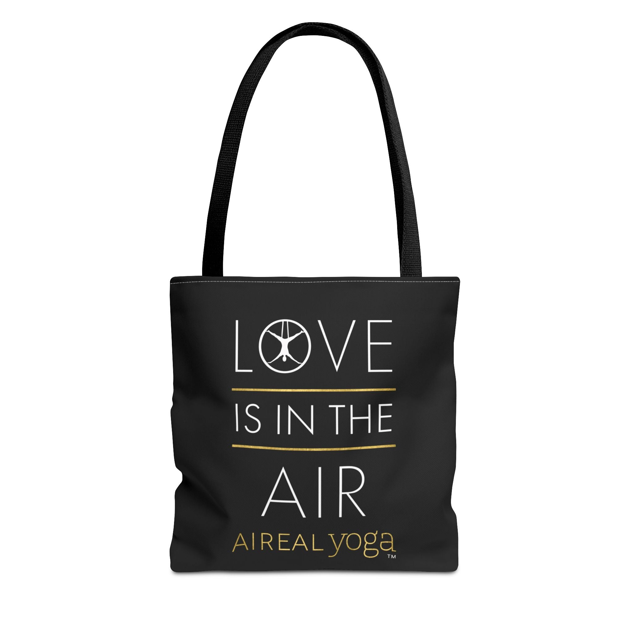 Love Is In The Air Tote Bag | Aerial Yoga Typography Tote
