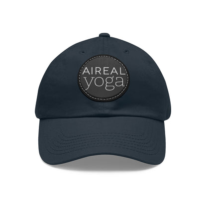 AIREAL Yoga patch hat | Dad Hat with Round Leather Patch