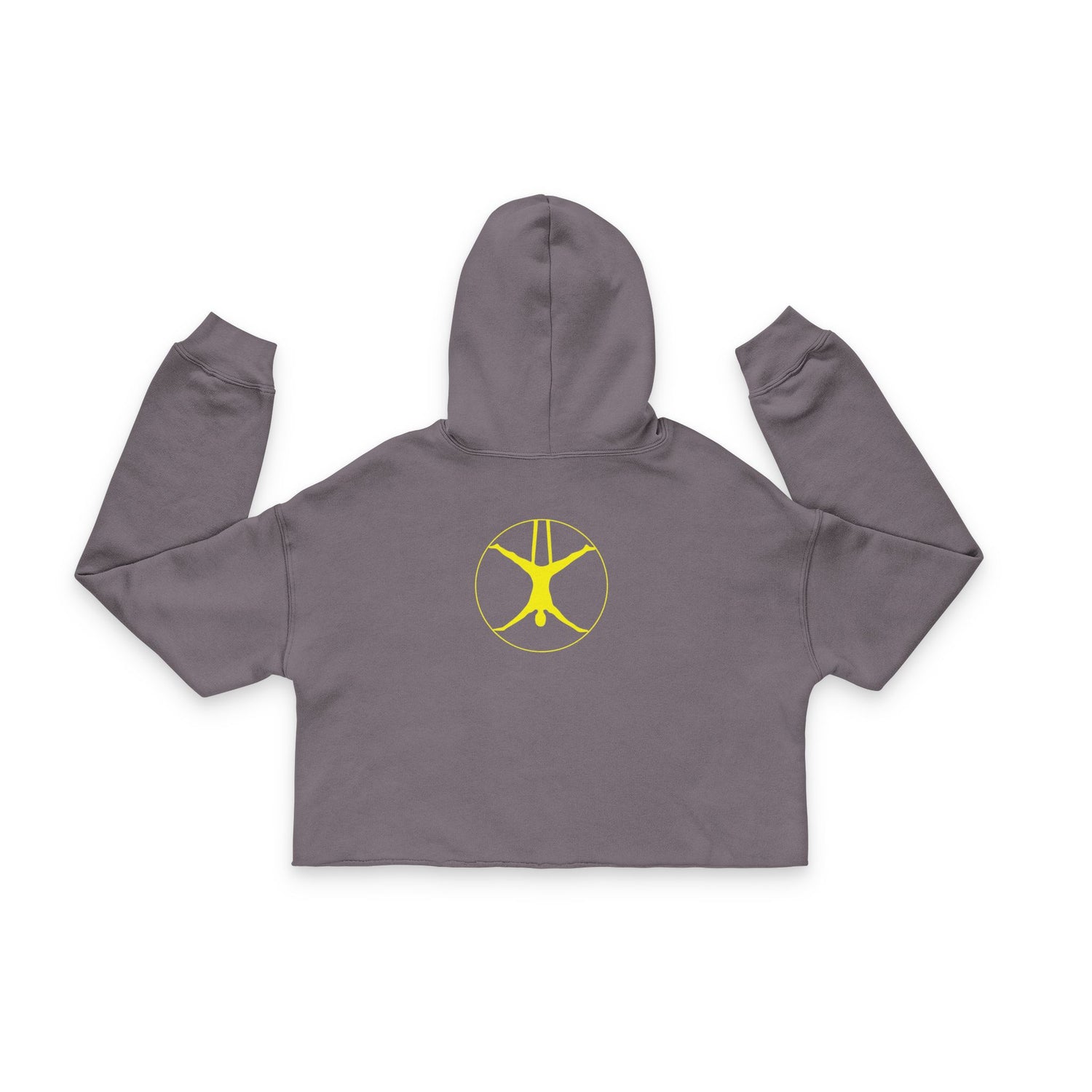 Aerial Yoga Cropped Hoodie | with gold logo on back