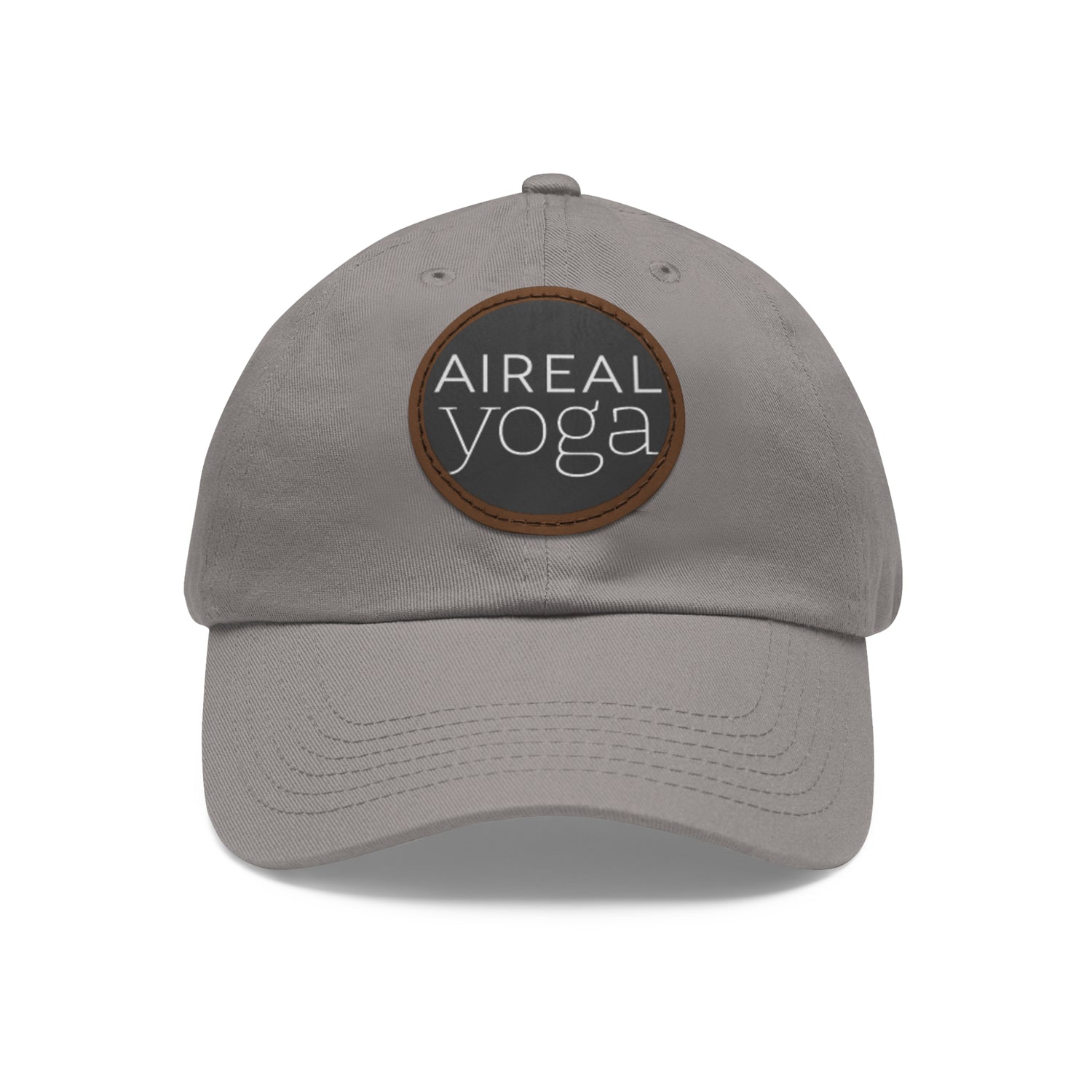 AIREAL Yoga patch hat | Dad Hat with Round Leather Patch