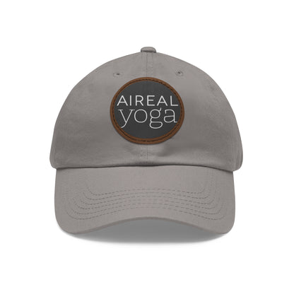 AIREAL Yoga patch hat | Dad Hat with Round Leather Patch