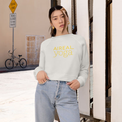 Aireal Yoga logo Cropped Pullover | aerial silks yoga sweatshirt