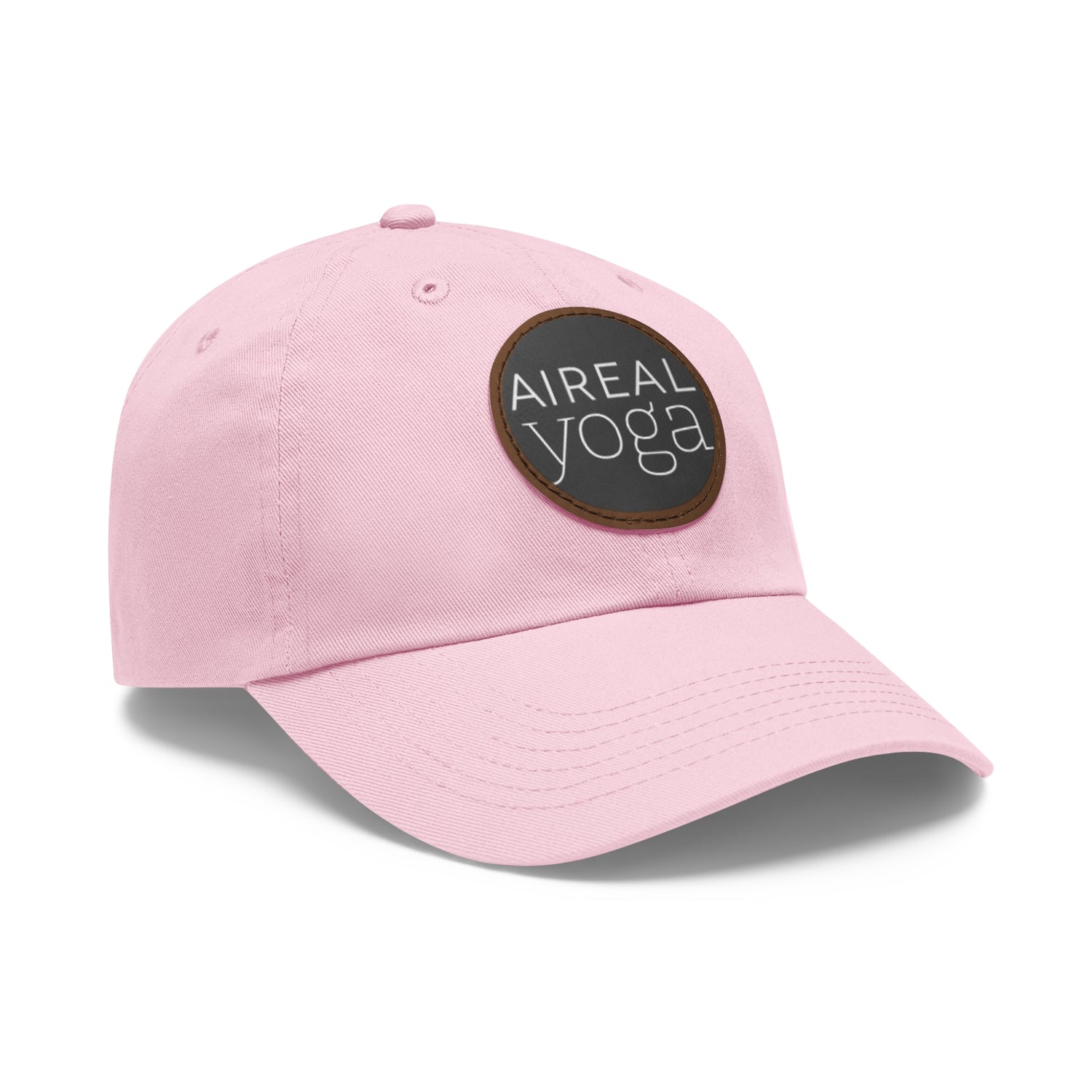 AIREAL Yoga patch hat | Dad Hat with Round Leather Patch
