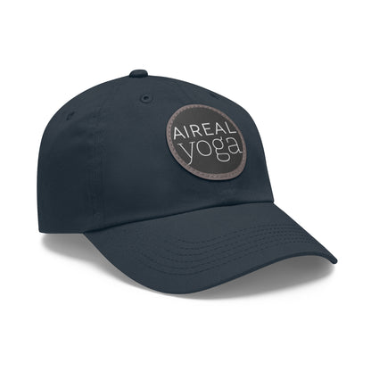 AIREAL Yoga patch hat | Dad Hat with Round Leather Patch
