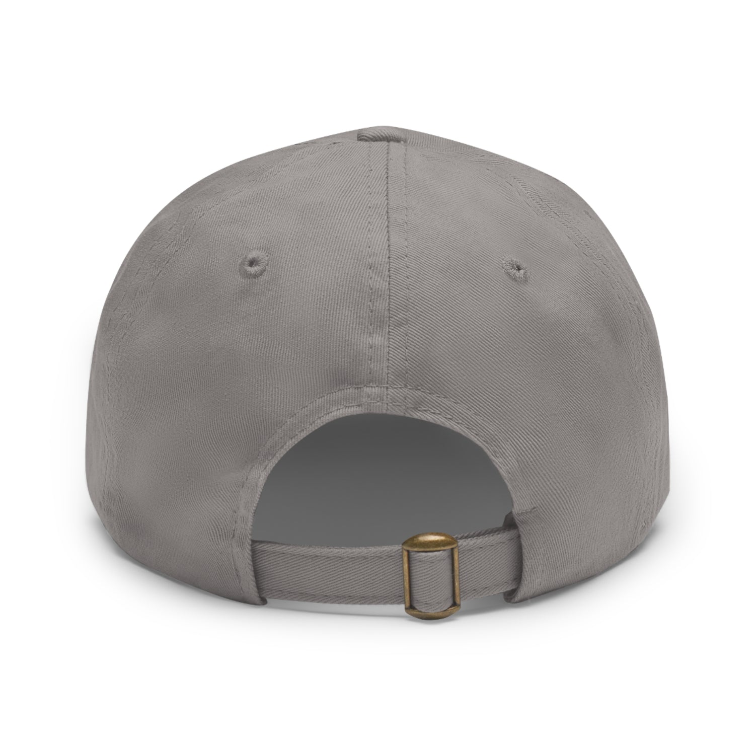 Aerial Studio Round Leather Patch Hat | Dad Hat with Leather Patch