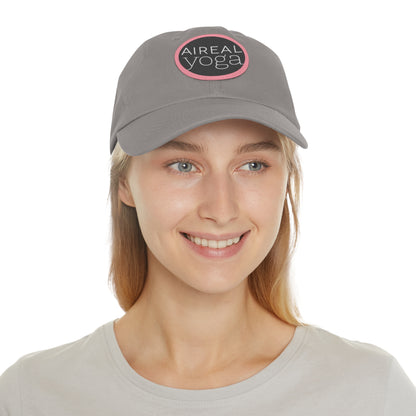 AIREAL Yoga patch hat | Dad Hat with Round Leather Patch