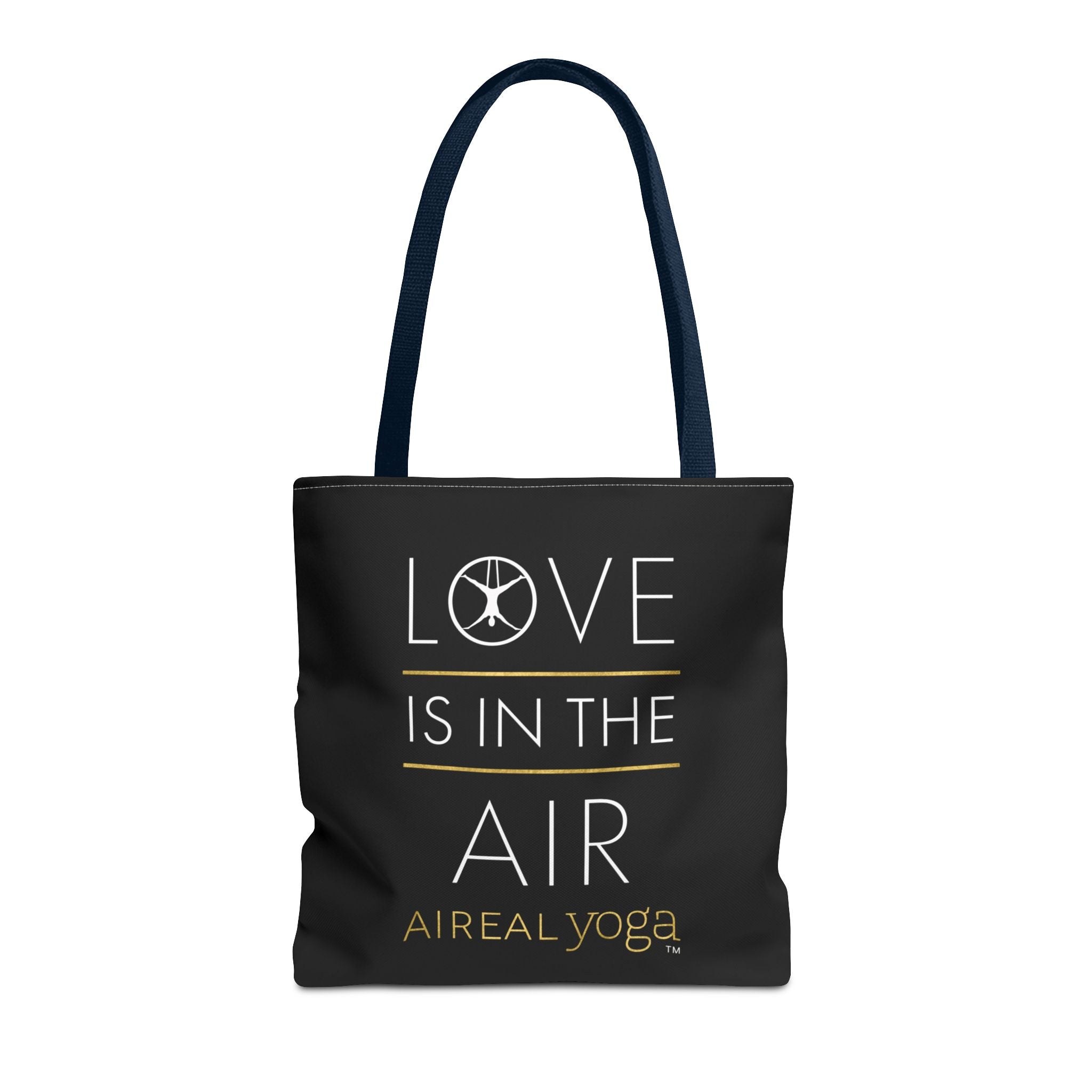 Love Is In The Air Tote Bag | Aerial Yoga Typography Tote