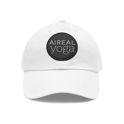 AIREAL Yoga patch hat | Dad Hat with Round Leather Patch