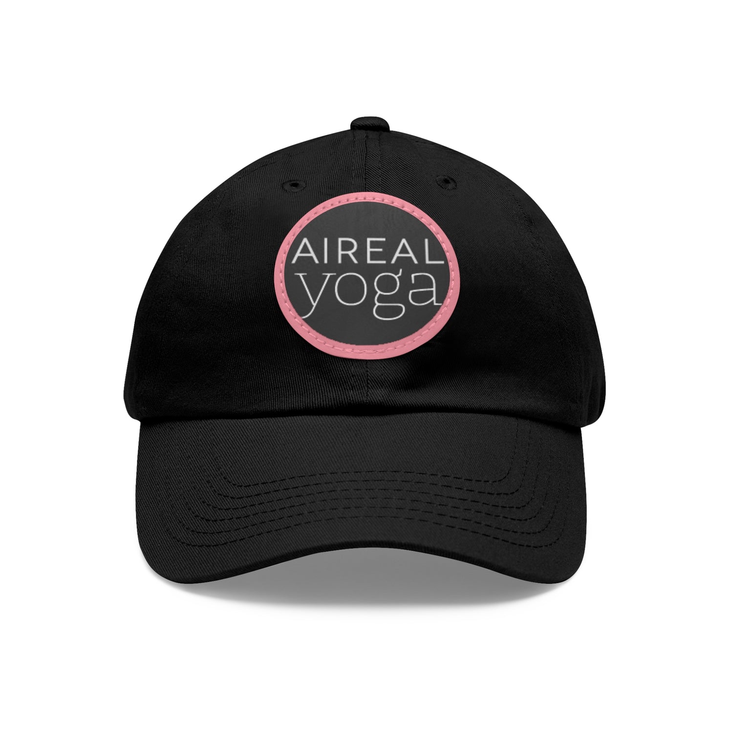 AIREAL Yoga patch hat | Dad Hat with Round Leather Patch