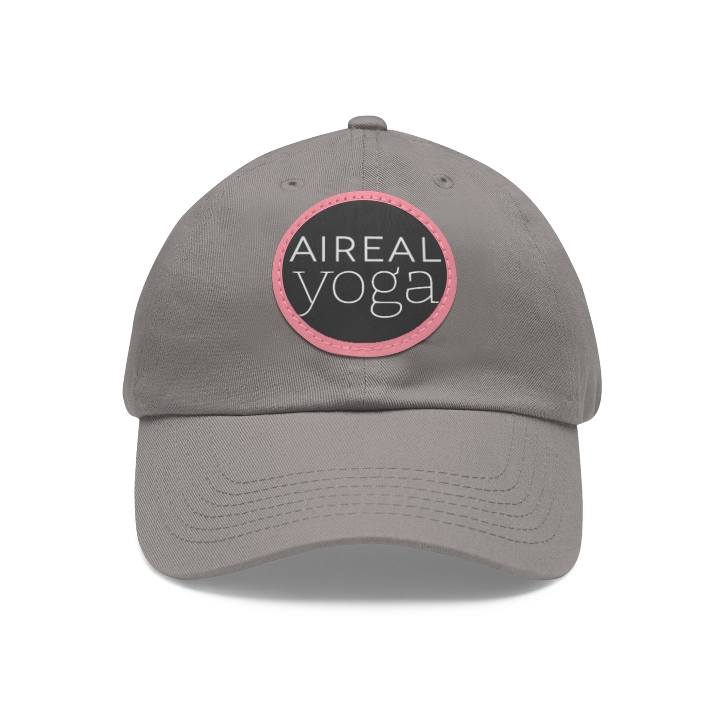 AIREAL Yoga patch hat | Dad Hat with Round Leather Patch