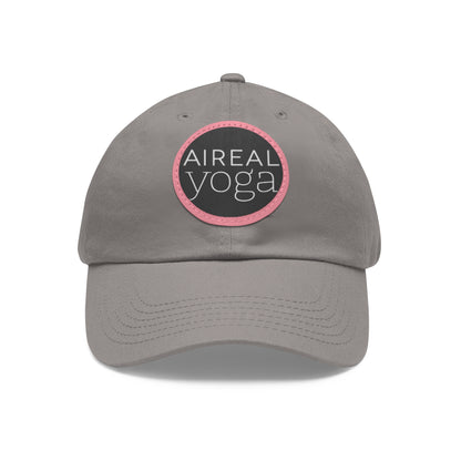 AIREAL Yoga patch hat | Dad Hat with Round Leather Patch