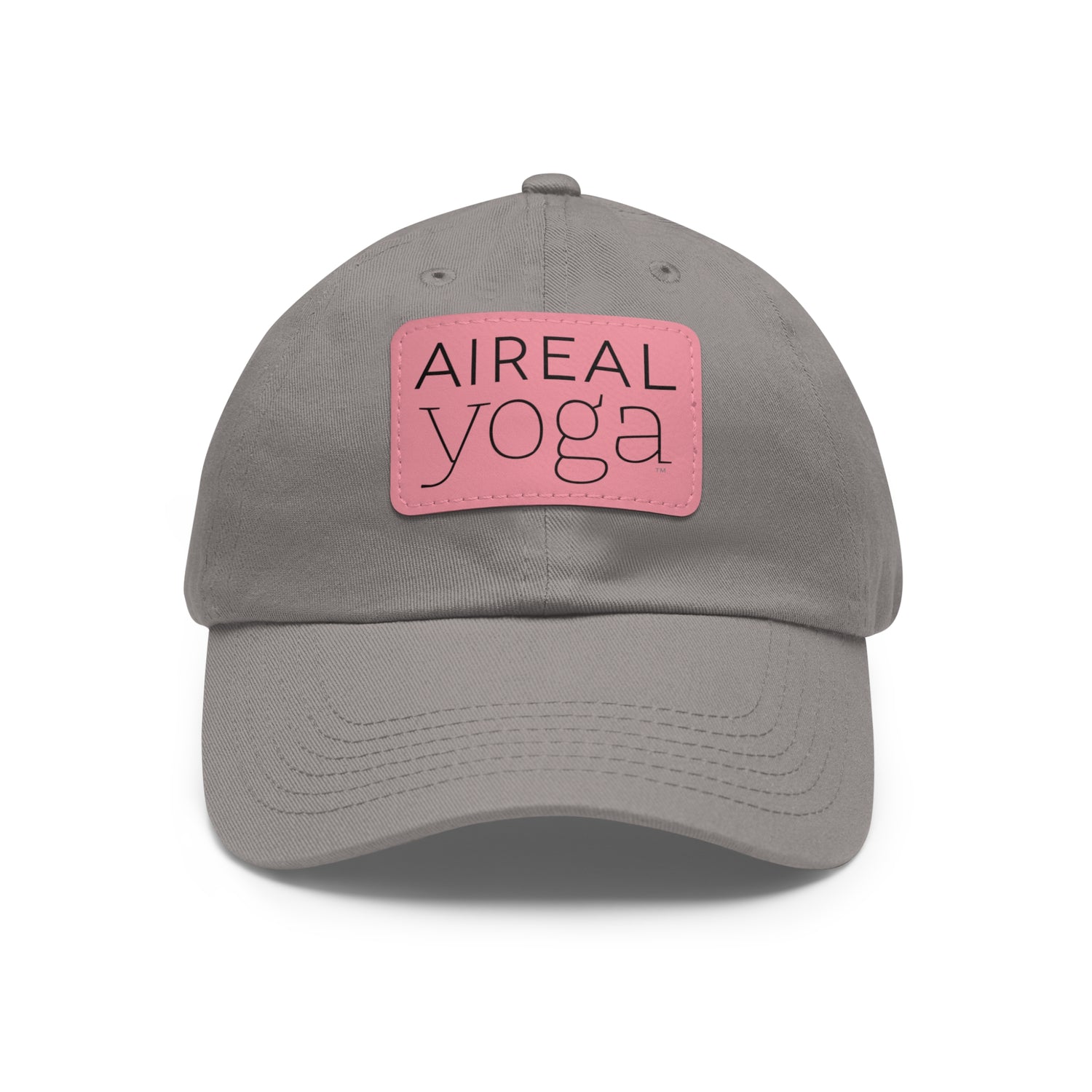 Aireal Yoga Leather Patch Dad Hat | Rectangle Logo