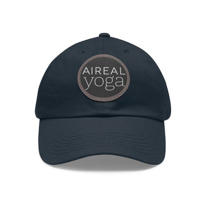 AIREAL Yoga patch hat | Dad Hat with Round Leather Patch