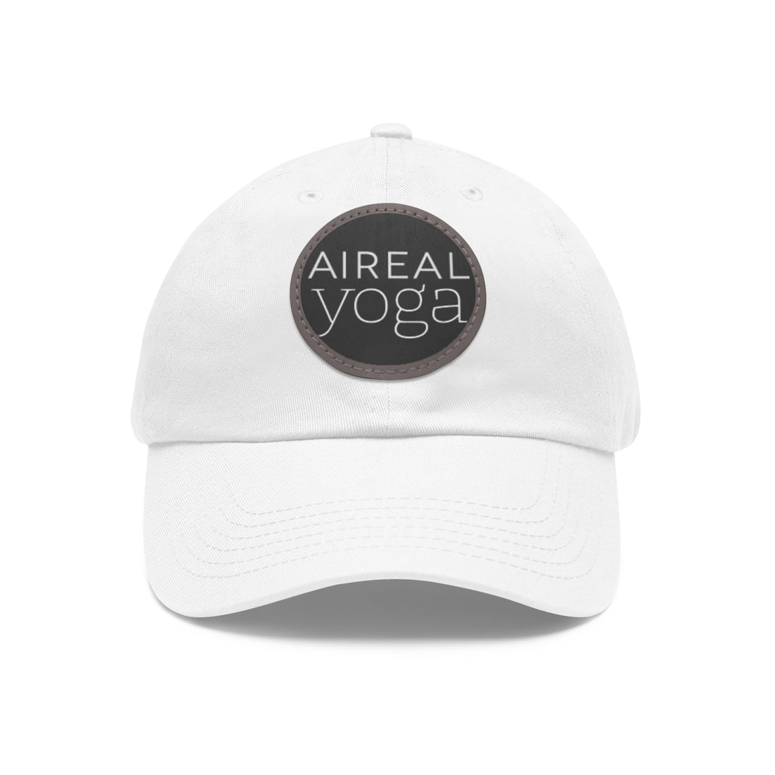 AIREAL Yoga patch hat | Dad Hat with Round Leather Patch