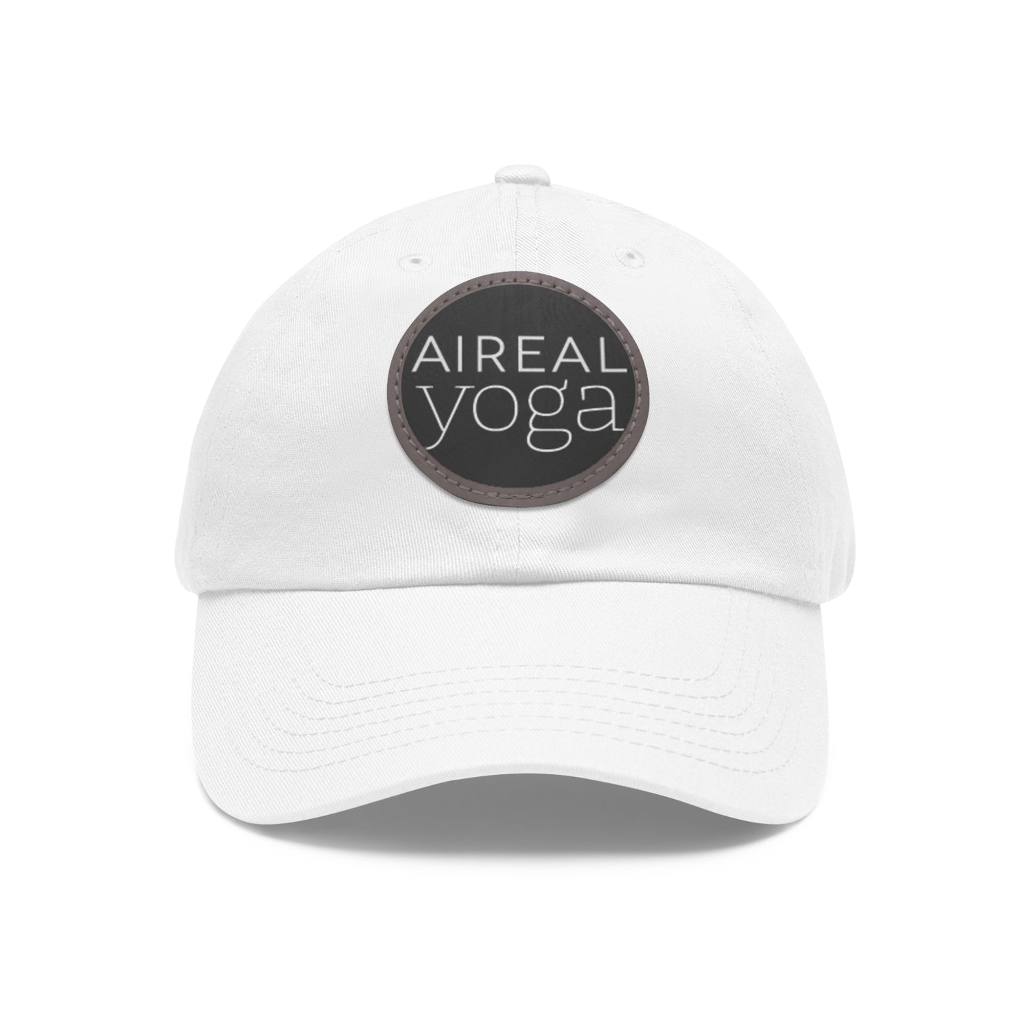 AIREAL Yoga patch hat | Dad Hat with Round Leather Patch