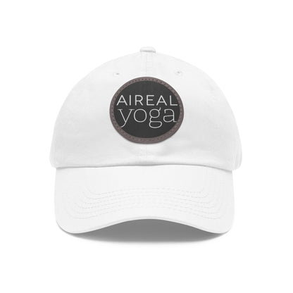 AIREAL Yoga patch hat | Dad Hat with Round Leather Patch